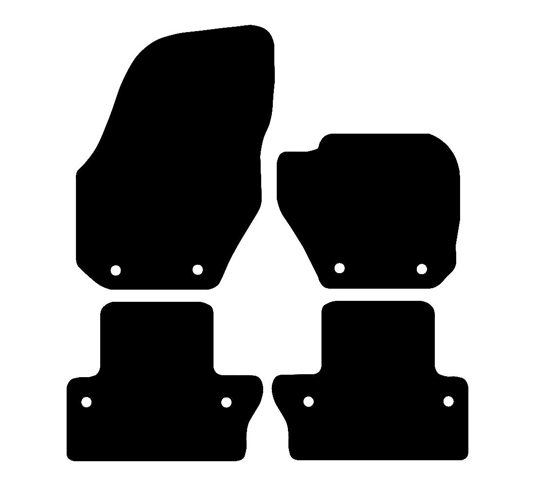 Volvo S60 (2010-2018) Car Mats Mat Shape
