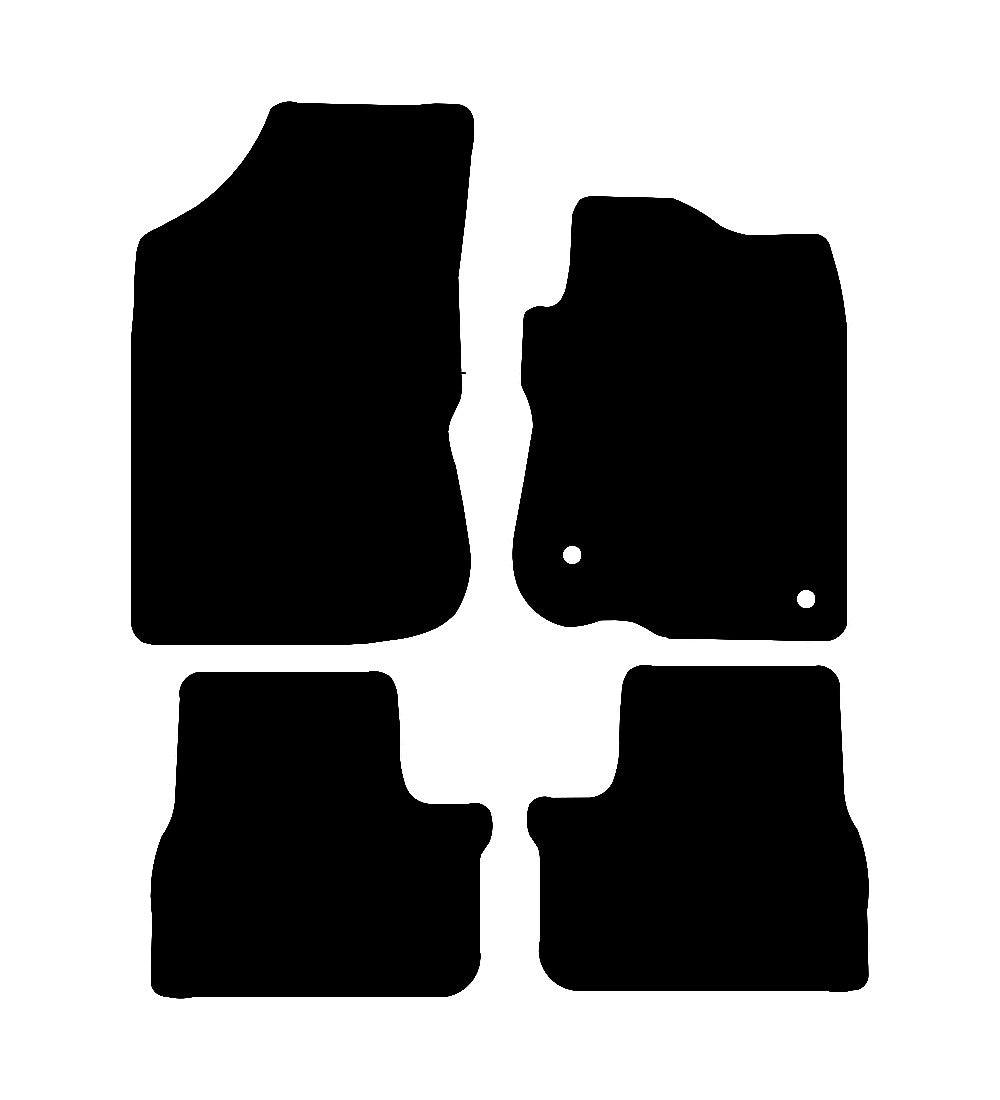 Peugeot 208 (2012-2020) Car Mats Mat Shape