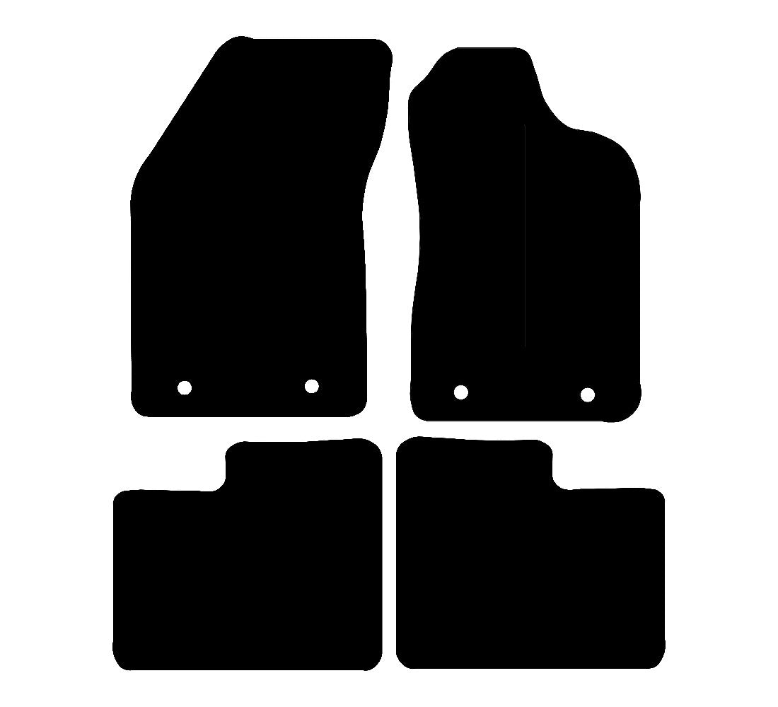 Alfa Romeo Giulietta (2014-2016) Car Mats (Manual) Mat Shape