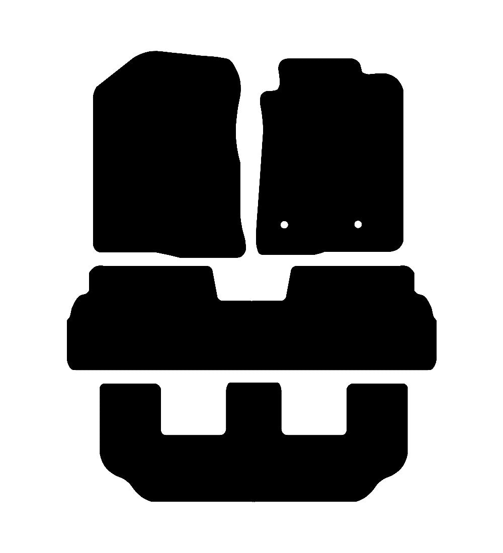 Toyota Verso (2004-2009) Car Mats Mat Shape