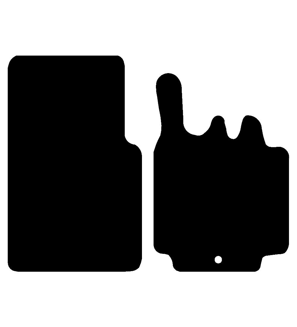 Smart fortwo (2003-2007) Car Mats (2 Piece) Mat Shape