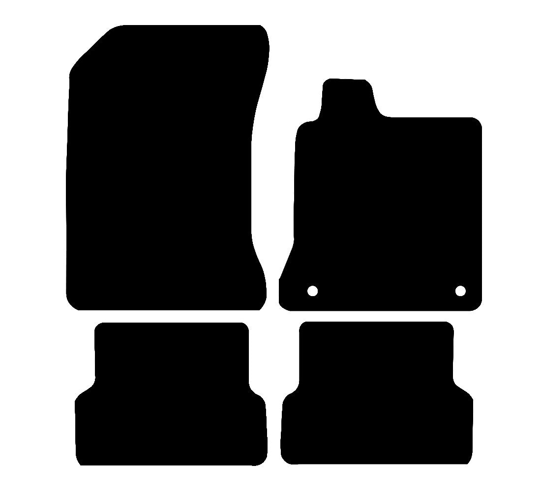 Renault Laguna Coupe (2008-2015) Car Mats Mat Shape