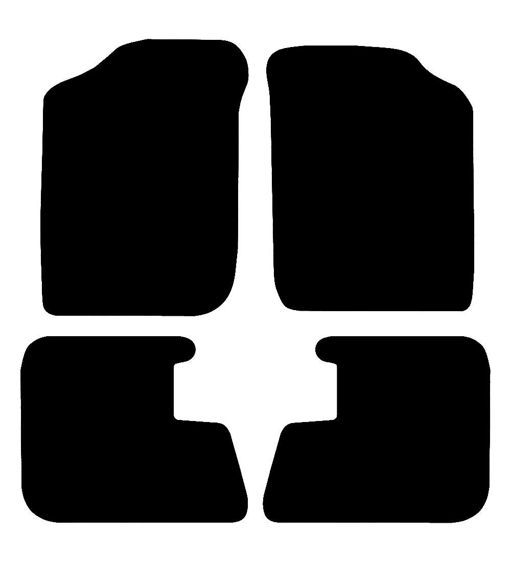 Daihatsu Sirion (1998-2005) Car Mats Mat Shape