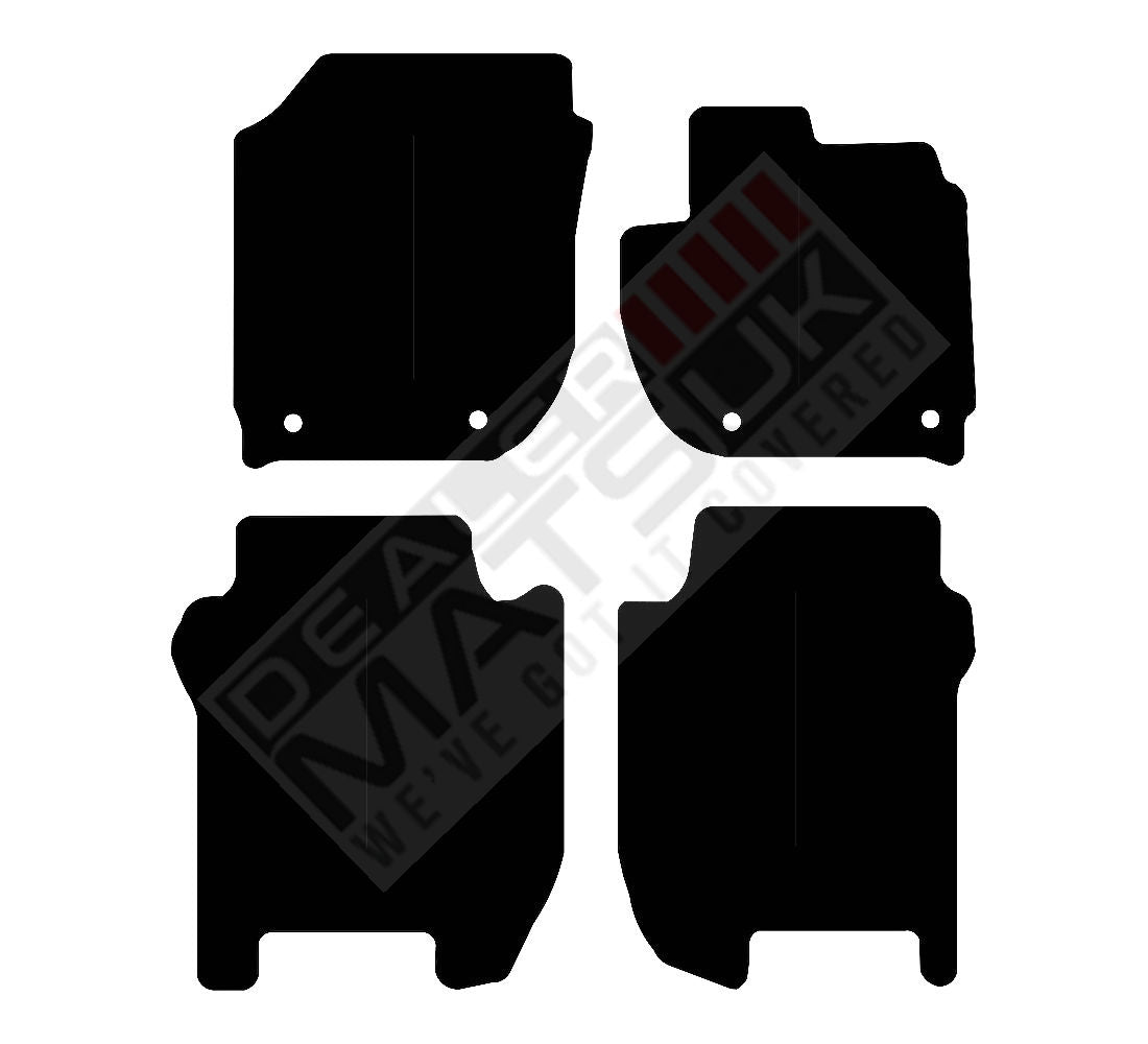 Honda Jazz Manual (2015-2020) Car Mats (2 clips) Mat Shape