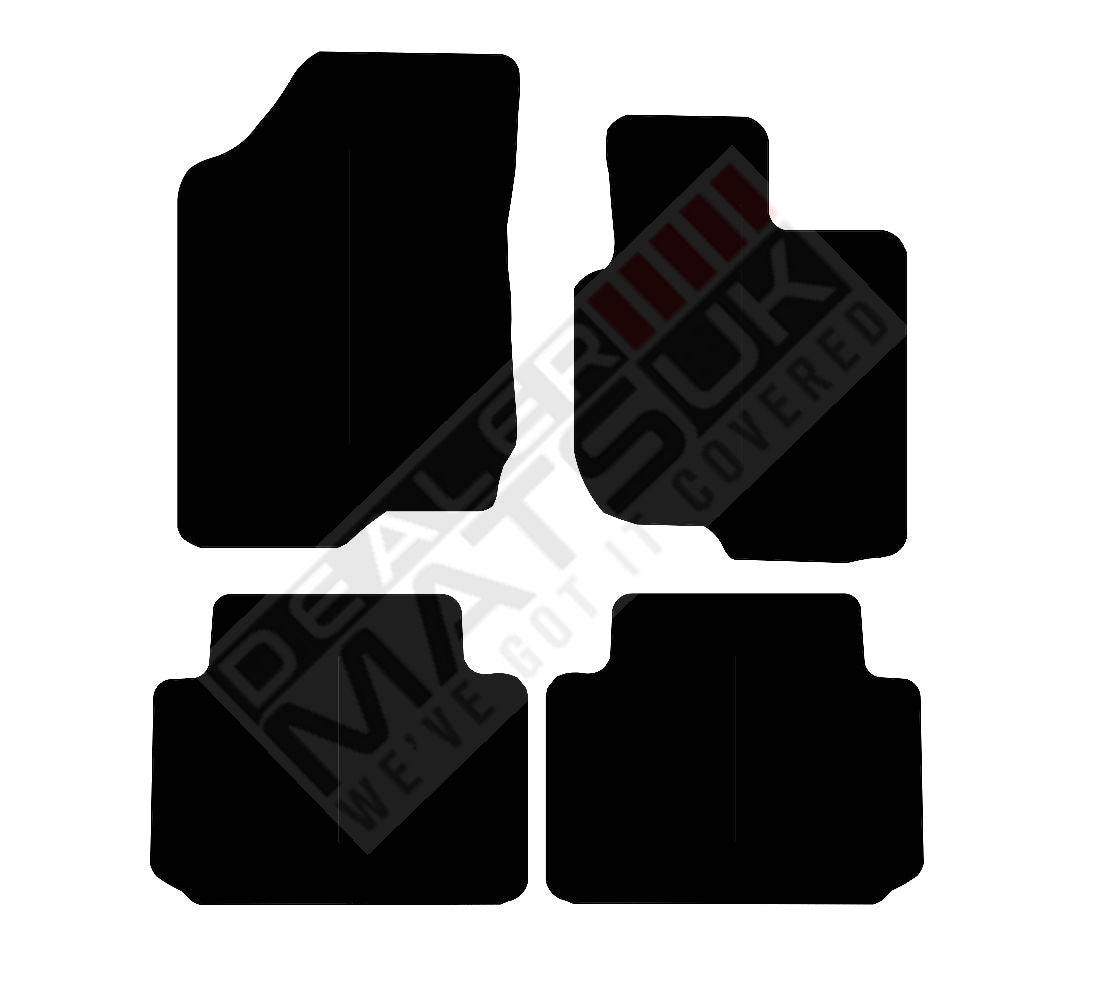 Kia Carens (2007-2012 Automatic Gearbox) 5-Seater Car Mats Mat Shape