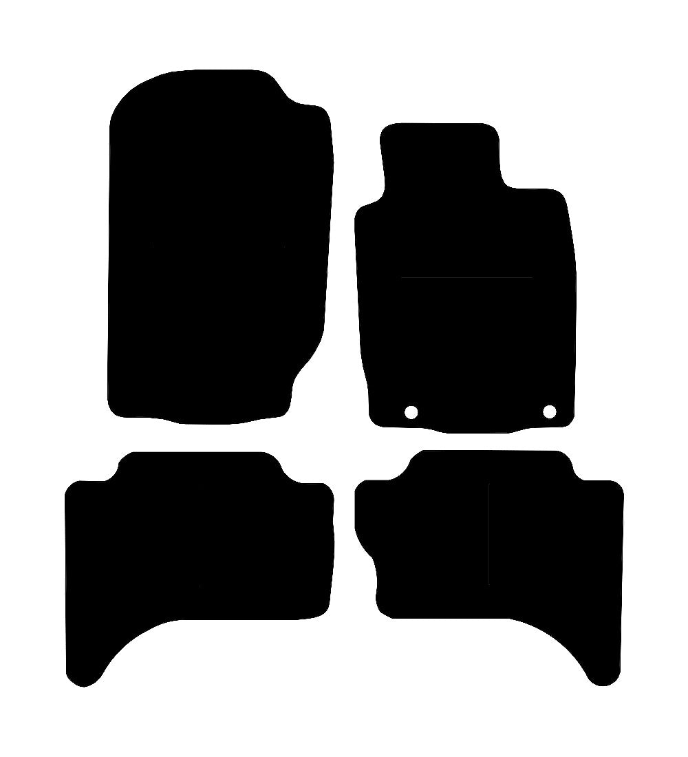 Mitsubishi L200 Double Cab (2015-2024) Car Mats (Stepped Edge) Mat Shape