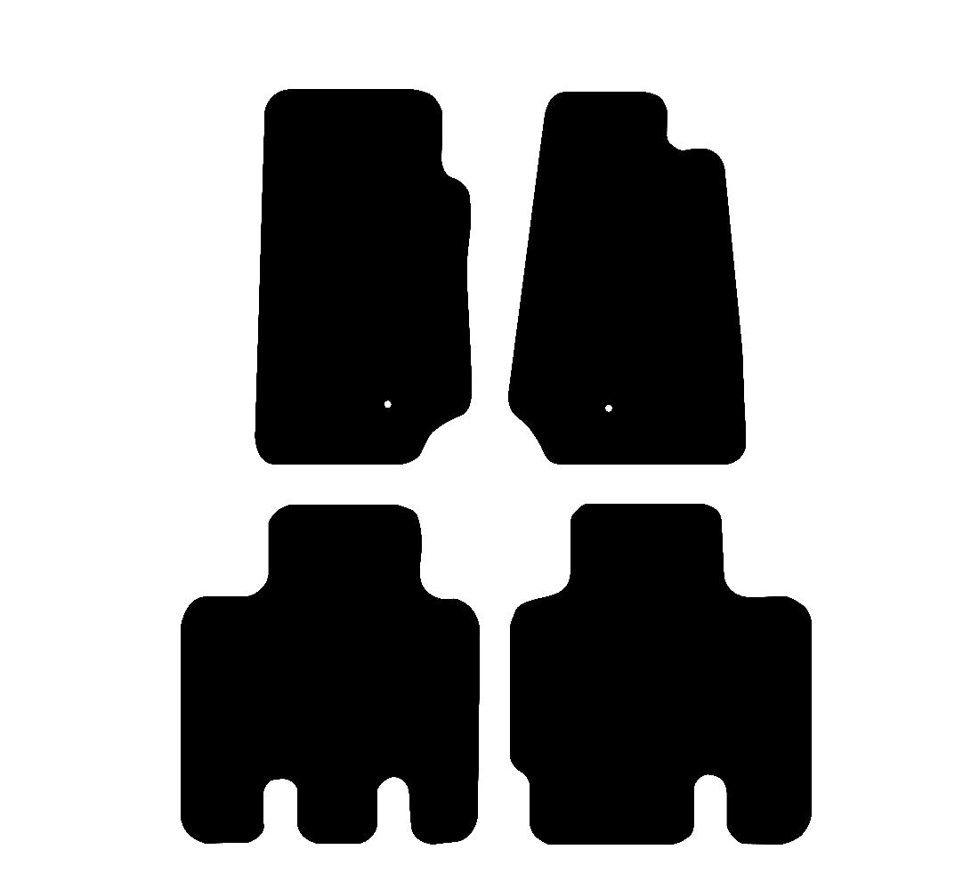 Jeep Cherokee (2001-2008) Car Mats Mat Shape