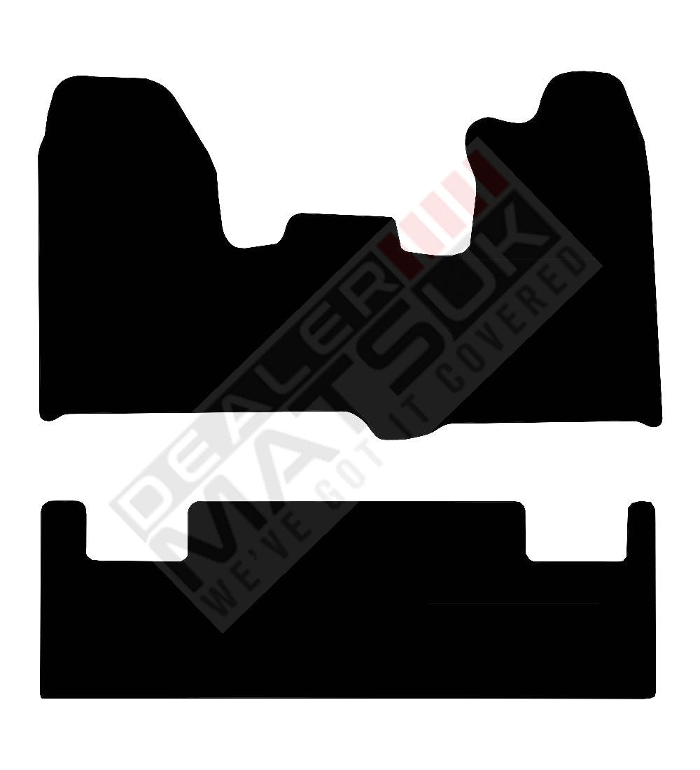 Ford Tourneo Custom Minibus (2015-2018) Van Mats (driver clips offset) Mat Shape