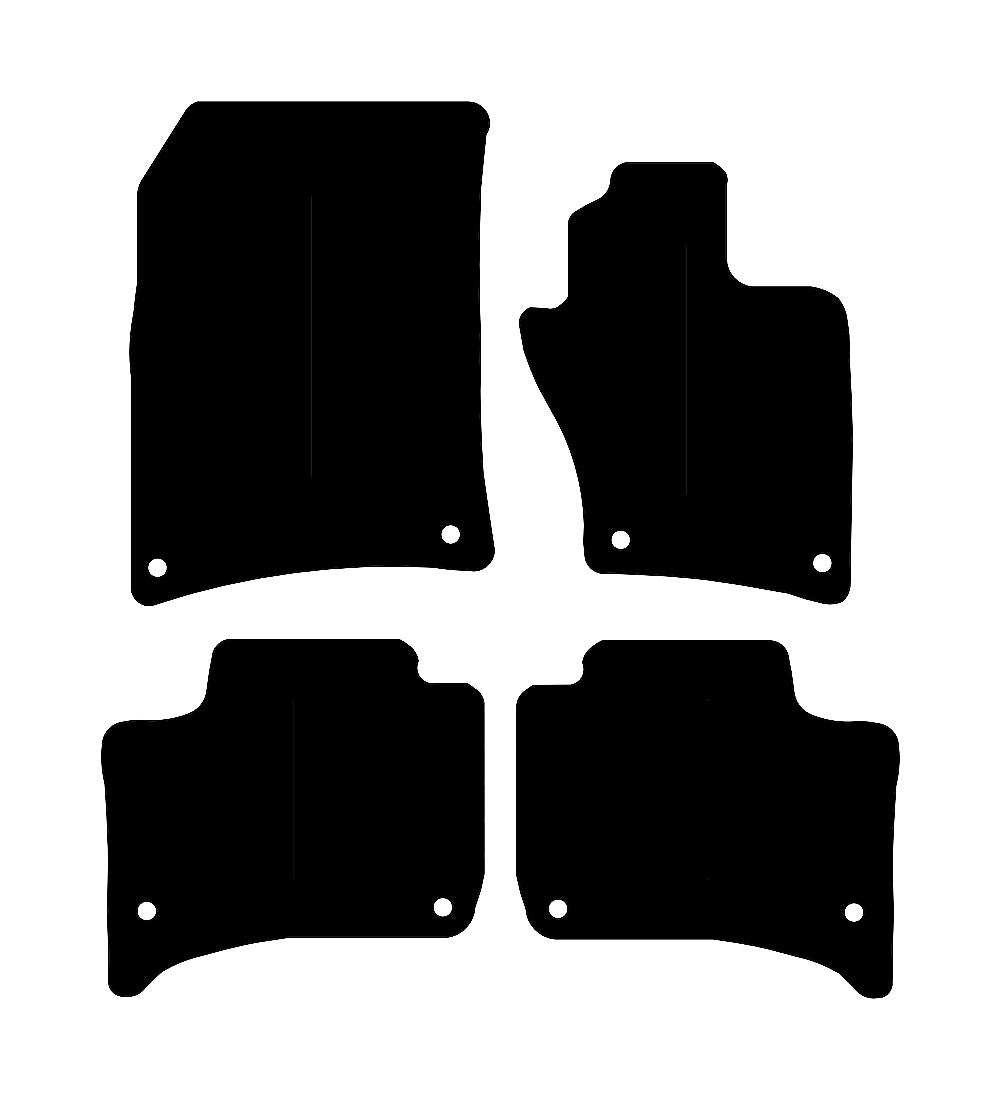 Porsche Cayenne (2010-2018) Car Mats Mat Shape