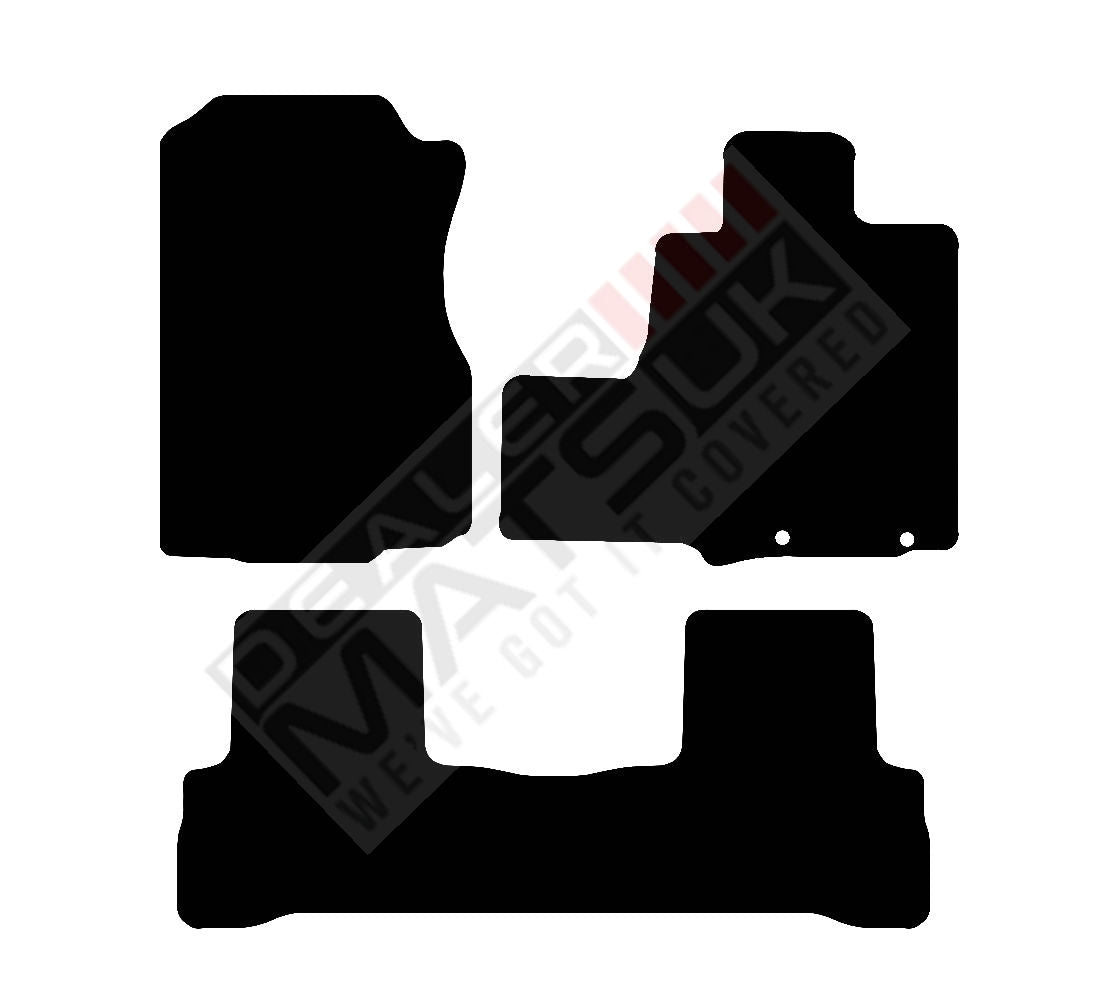 Honda CR-X (1992-1998) Car Mats Mat Shape