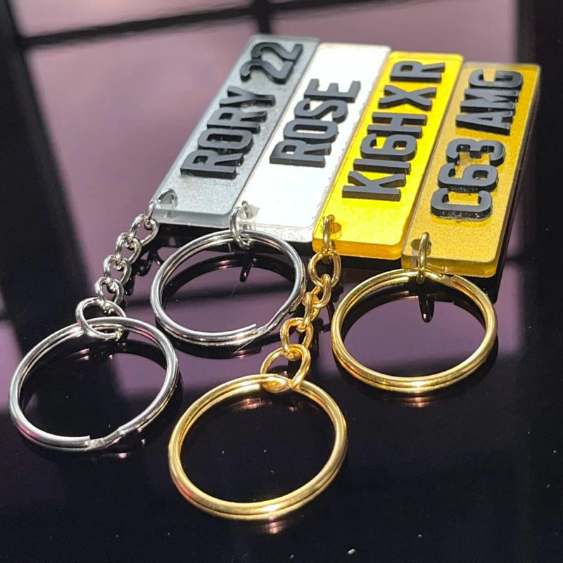 Number plate keychain near me online