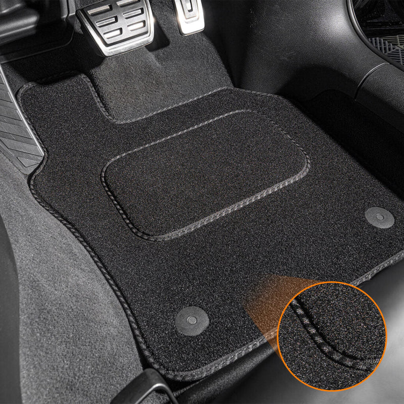 Budget Car Mats – Driver's Side Front Mat For Mercedes A Class 2019-2022 – Black Carpet 650g